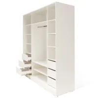 Шкаф Andrani PETRA 200 x 60см x 220 / ДСП / Белый photo 4