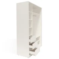 Шкаф Andrani PETRA 150 x 60см x 220 / ДСП / Белый photo 4