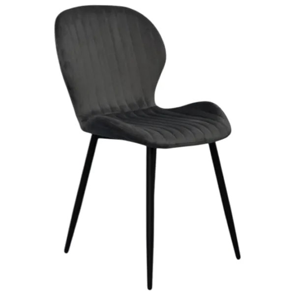Scaun de bucătărie Evelin YTC-064B Stofă/ Dark Gray Black photo 2
