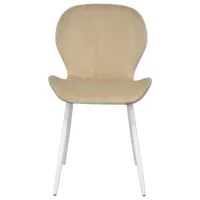 Scaun de bucătărie Evelin YTC-064 Wh Stofă/ Light Beige White