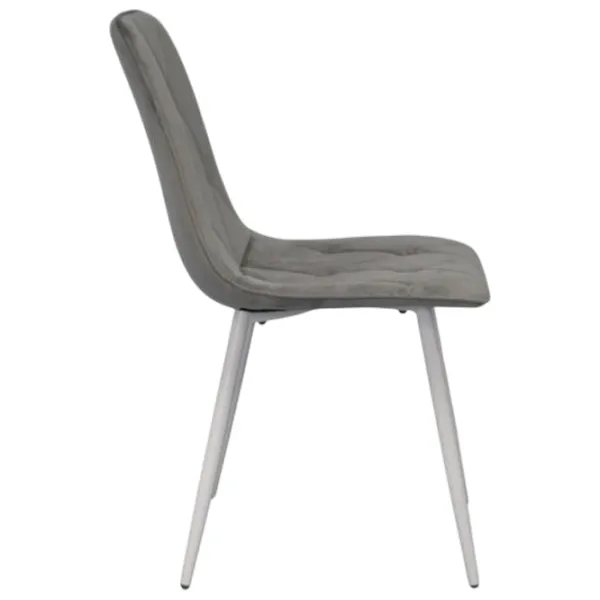 Scaun de bucătărie Evelin YTC-080 Wh Stofă/ Light Gray White photo 3