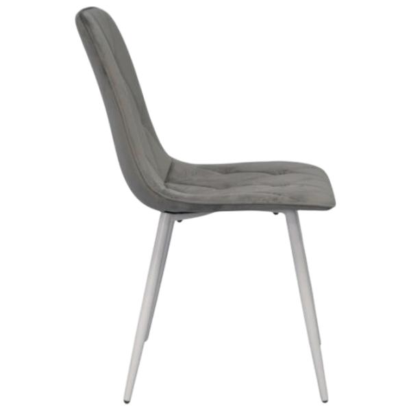 Scaun de bucătărie Evelin YTC-080 Wh Stofă/ Light Gray White photo 3