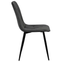 Scaun de bucătărie Evelin YTC-080 B Stofă/ Dark Gray Black photo 3