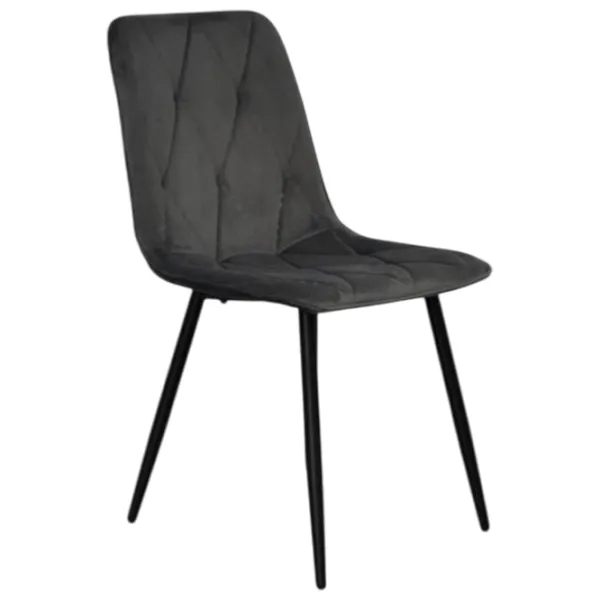 Scaun de bucătărie Evelin YTC-080 B Stofă/ Dark Gray Black photo 4