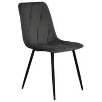 Scaun de bucătărie Evelin YTC-080 B Stofă/ Dark Gray Black photo 4