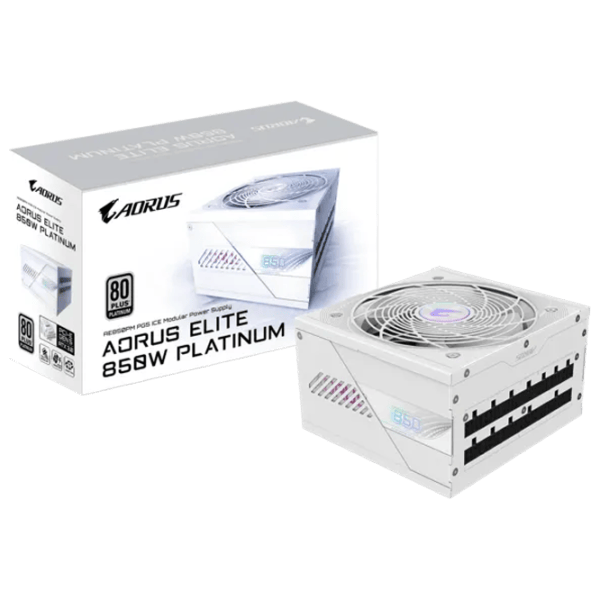 Sursă de alimentare Gigabyte AORUS ELITE GP-AE850PM PG5 ICE 80+ Platinum / 850 W photo 2