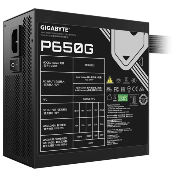 Sursă de alimentare Gigabyte GP-P650G PG5 80+ Gold / 650 W photo 5