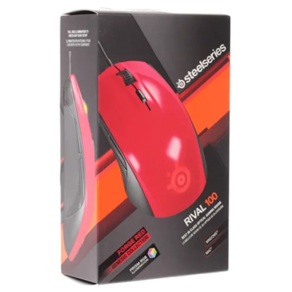 Mouse Steelseries Rival 100 USB / Red photo 8