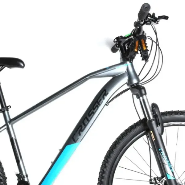 Велосипед Crosser Gemini 29" 19" Сталь / Серый Синий photo 7