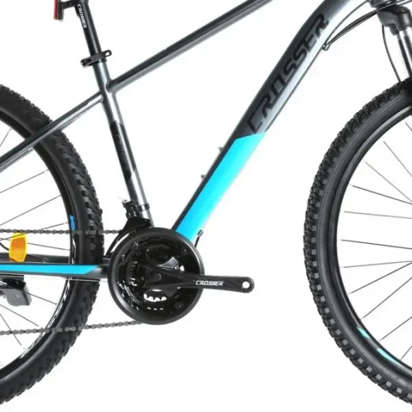 Велосипед Crosser Gemini 29" 19" Сталь / Серый Синий photo 9