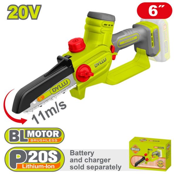 Fierăstrău cu lanţ DYLLU DTCLP560 Cu acumulator/ Green photo 2