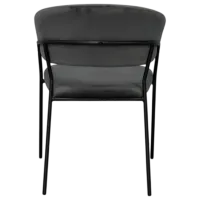 Обеденные стол со стульями Evelin DT 405-6B + 4 YTC-097B UF BLU-14 Прямоугольная / ДСП / Dark Grey photo 3