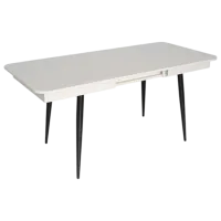 Обеденные стол со стульями Evelin DT 431-1R B + 4 YTC-080B BLU-14 Прямоугольная / ДСП / Тёмно-серый photo 3