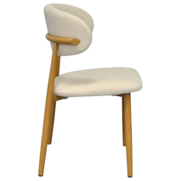 Set masă și scaune Evelin DT 402-1Wo + 4 QT-284Wo UF885-02 Rotundă / PAL / Light Beige photo 4