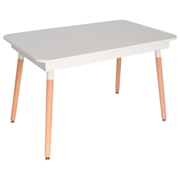 Set masă și scaune Evelin DT 432-1R Wo + 4 QT-284Wo UF885-02 Dreptunghiulară / PAL / Light Beige photo 6