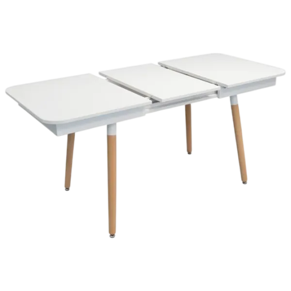Set masă și scaune Evelin DT 432-1R Wo + 4 QT-284Wo UF885-02 Dreptunghiulară / PAL / Light Beige photo 7