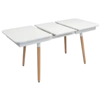 Обеденные стол со стульями Evelin DT 432-1R Wo + 4 QT-284Wo UF885-02 Прямоугольная / ДСП / Light Beige photo 7