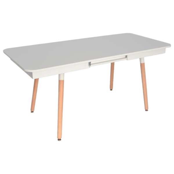 Set masă și scaune Evelin DT 432-1R Wo + 4 QT-284Wo UF885-02 Dreptunghiulară / PAL / Light Beige photo 8