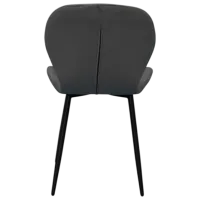 Обеденные стол со стульями Evelin DT 404-6B + 3 YTC-064B BLU-14 Круглая / ДСП / Тёмно-серый photo 3