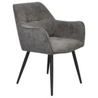 Обеденные стол со стульями Evelin DT 432-1R B + 4 YTC-090B UF885-15 Прямоугольная / ДСП / Dark Grey photo 5