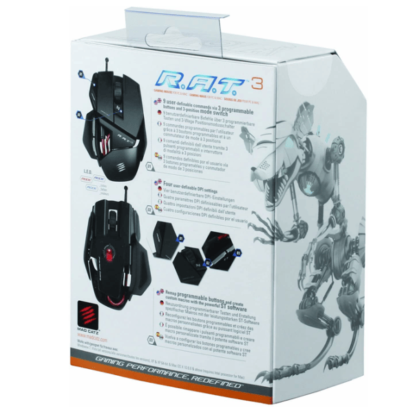 Mouse Mad Catz RAT 3 USB / Black photo 5