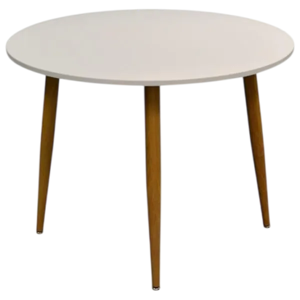 Set masă și scaune Evelin DT 404-1Wo + 3 QT-284Wo UF885-02 Rotundă / PAL / Light Beige photo 2