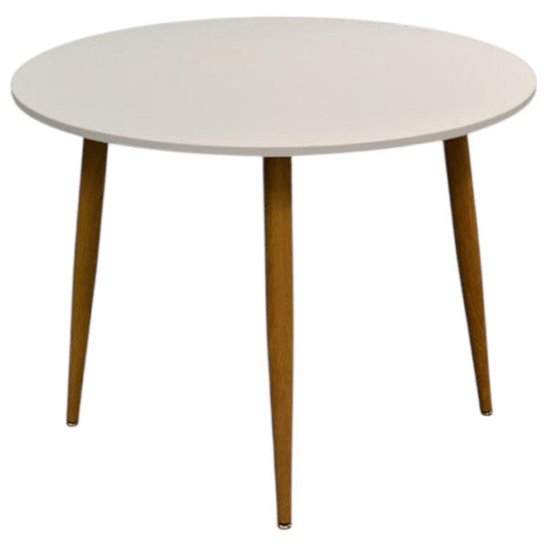 Set masă și scaune Evelin DT 404-1Wo + 3 QT-284Wo UF885-02 Rotundă / PAL / Light Beige photo 2