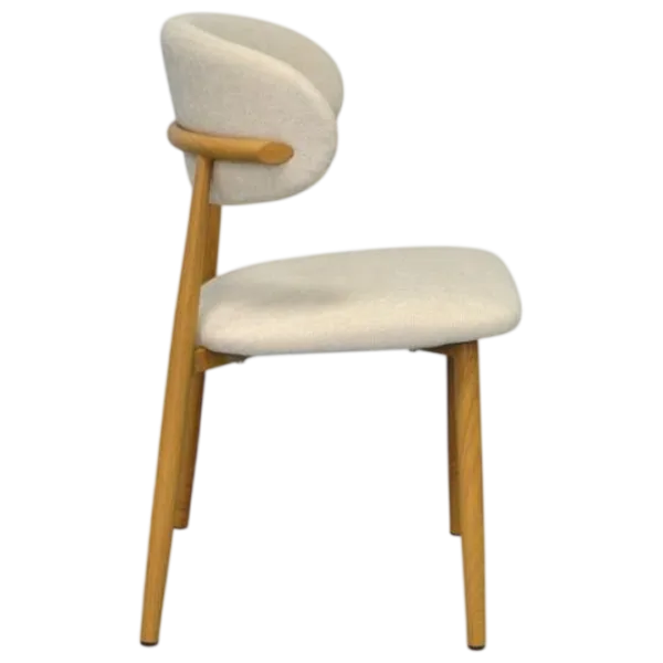 Set masă și scaune Evelin DT 404-1Wo + 3 QT-284Wo UF885-02 Rotundă / PAL / Light Beige photo 4