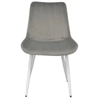 Scaun de bucătărie Evelin YTC-055WH Stofă/ Light Gray White
