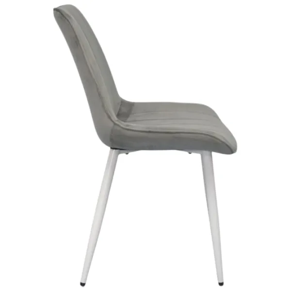 Scaun de bucătărie Evelin YTC-055WH Stofă/ Light Gray White photo 3
