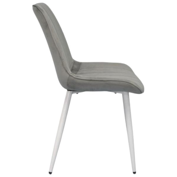 Scaun de bucătărie Evelin YTC-055WH Stofă/ Light Gray White photo 3