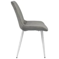 Scaun de bucătărie Evelin YTC-055WH Stofă/ Light Gray White photo 3