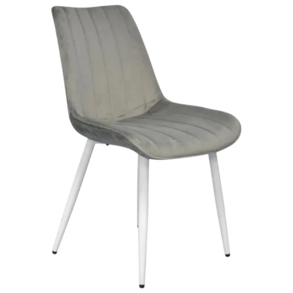 Scaun de bucătărie Evelin YTC-055WH Stofă/ Light Gray White photo 4