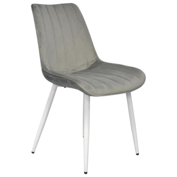 Scaun de bucătărie Evelin YTC-055WH Stofă/ Light Gray White photo 4