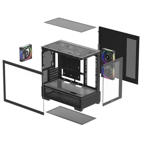 Carcasă Deepcool CG380 3F Mid Tower / Black photo 10