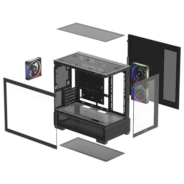 Carcasă Deepcool CG380 3F Mid Tower / Black photo 10