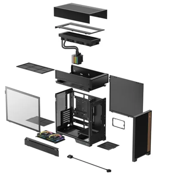 Carcasă Deepcool CL6600 Mid Tower / Black photo 10