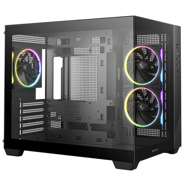 Carcasă Deepcool CG330 3F Mini Tower / Black photo 2
