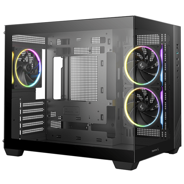 Carcasă Deepcool CG330 3F Mini Tower / Black photo 2