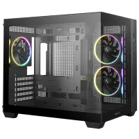 Carcasă Deepcool CG330 3F Mini Tower / Black photo 2