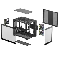 Carcasă Deepcool CG330 3F Mini Tower / Black photo 10