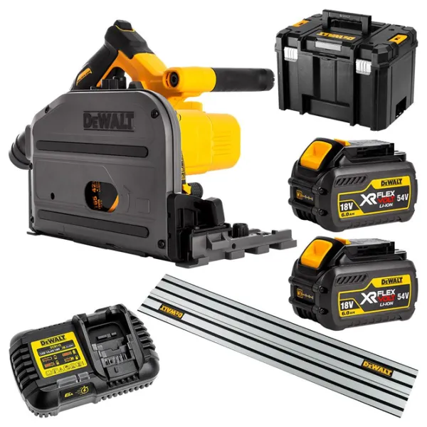 Дисковая пила Dewalt DCS520T2-XE 165 мм / Желтый photo 1
