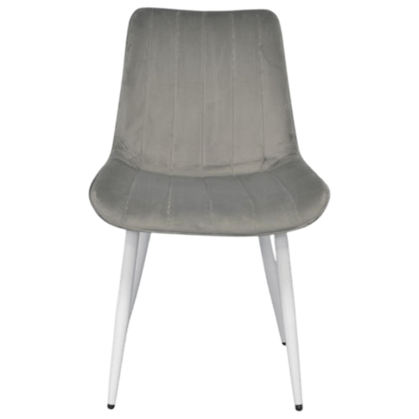 Set masă și scaune Evelin DT 404-5Wh + 3 YTC-055Wh BLU-13 Rotundă / PAL / Light Gray photo 4