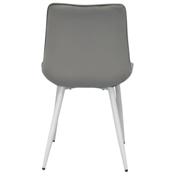 Set masă și scaune Evelin DT 404-5Wh + 3 YTC-055Wh BLU-13 Rotundă / PAL / Light Gray photo 6