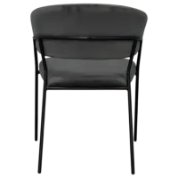 Обеденные стол со стульями Evelin DT 432-1R B + 4 YTC-097B UF BLU-14 Прямоугольная / ДСП / Dark Grey photo 3
