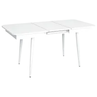 Обеденные стол со стульями Evelin DT 431-1R Wh + 6 YTC-064Wh UF910-01 Прямоугольная / ДСП / Light Beige photo 6