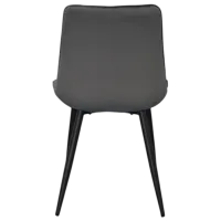 Обеденные стол со стульями Evelin DT 404-3B + 3 YTC-055B BLU-14 Круглая / ДСП / Dark Grey photo 5