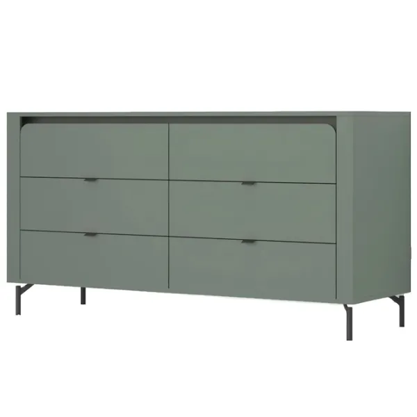 Комод Fabrik Home Velori 81 x 163 x 38см / ЛДСП / Зеленый дымчатый photo 1