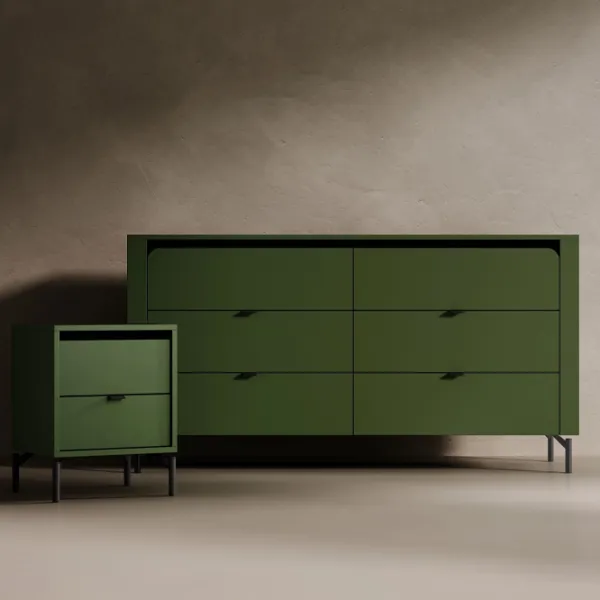 Комод Fabrik Home Velori 81 x 163 x 38см / ЛДСП / Зеленый дымчатый photo 3
