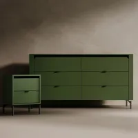 Комод Fabrik Home Velori 81 x 163 x 38см / ЛДСП / Зеленый дымчатый photo 3